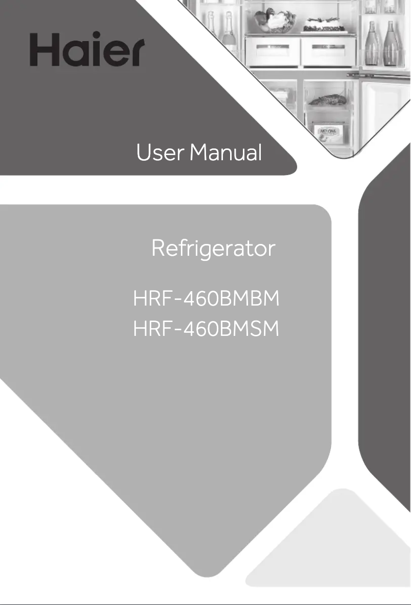 Imagen de la primera página del manual del dispositivo HRF-460BMBM