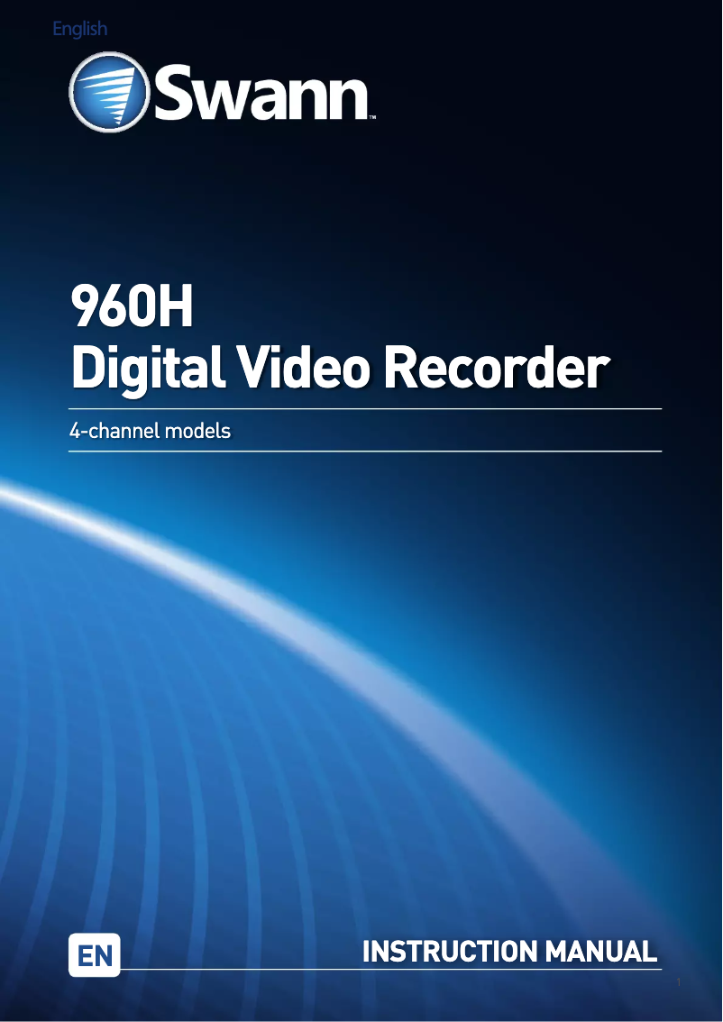 Imagen de la primera página del manual del dispositivo DVR4-4100