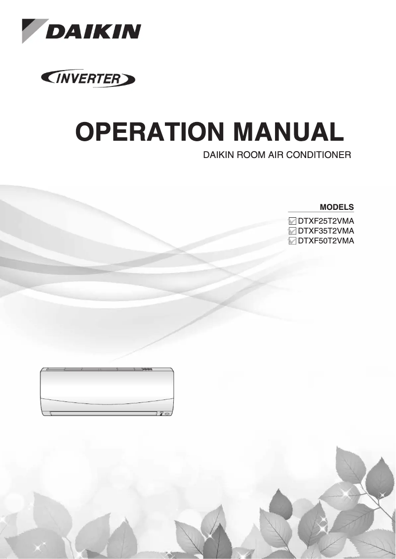 Página nº 1 - Manual de usuario Daikin DTXF71T2VMA