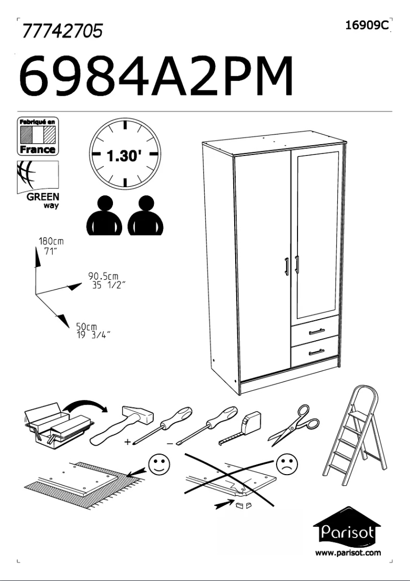 Imagen de la primera página del manual del dispositivo Infinity 6984A2PM