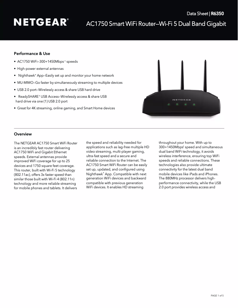 Imagen de la primera página del manual del dispositivo R6350