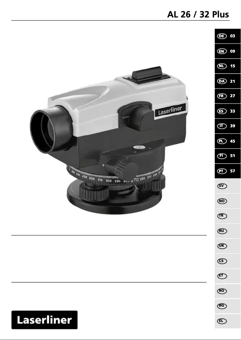 Página 1 del manual Manual de usuario Laserliner AL 32 Plus