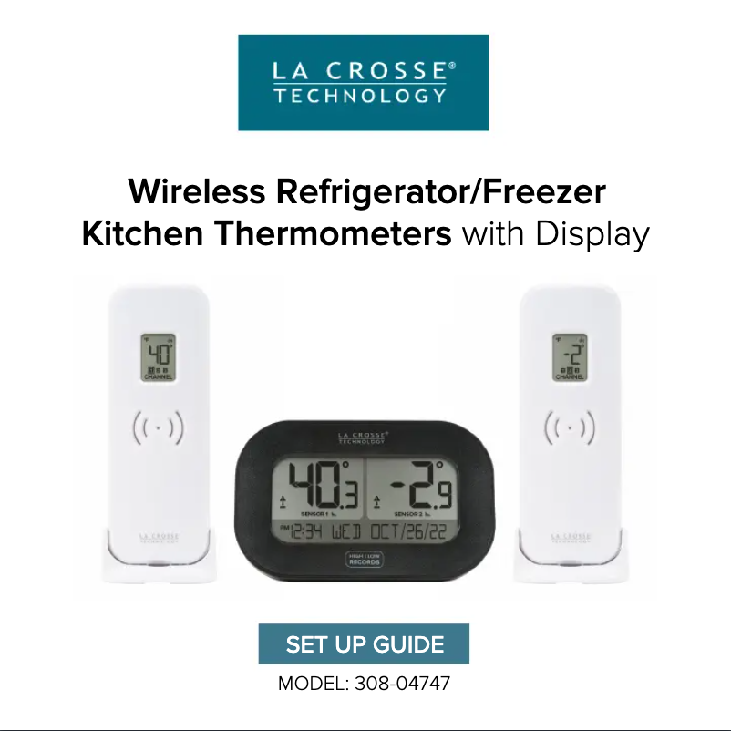 Página 1 del manual Manual de usuario La Crosse Technology 308-04747