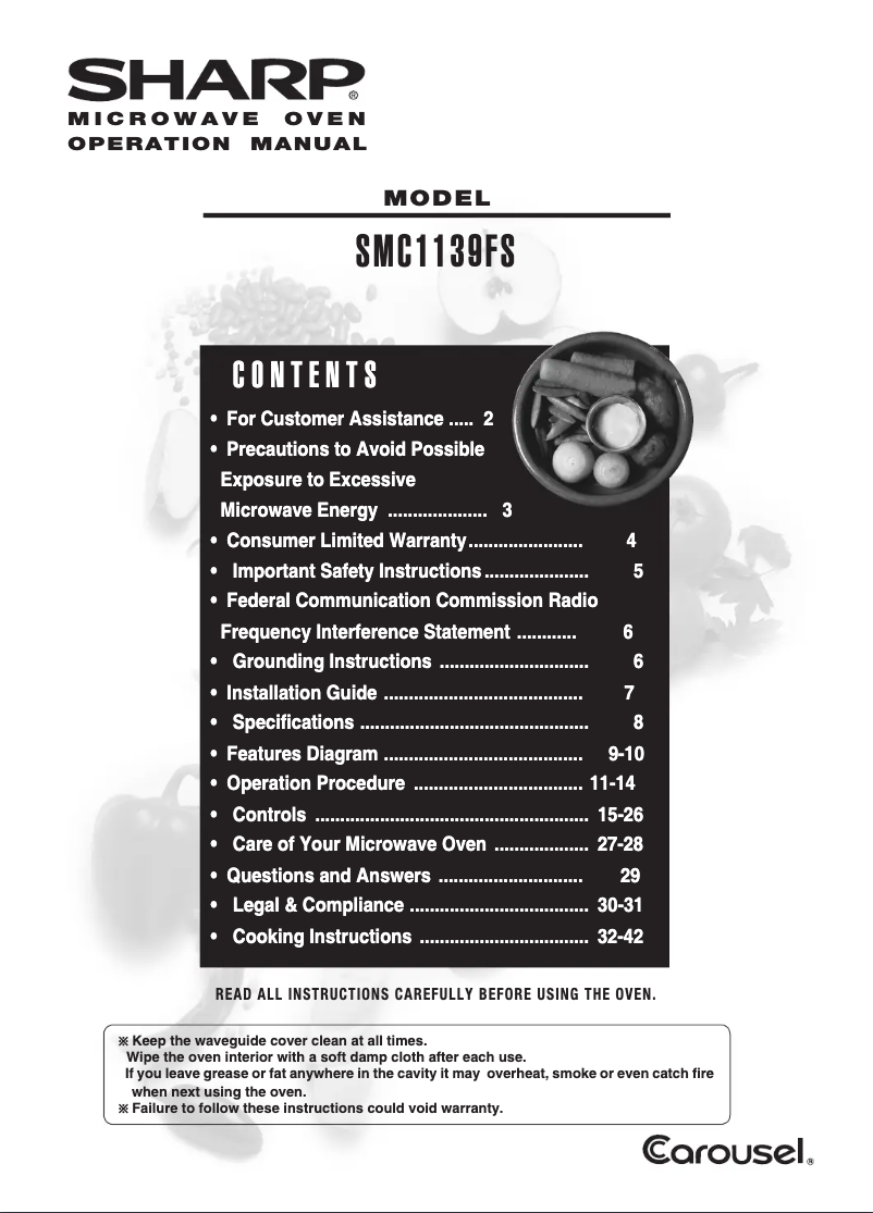 Imagen de la primera página del manual del dispositivo SMC1139FS