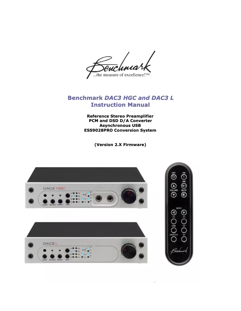 Imagen de la primera página del manual del dispositivo DAC3-HGC