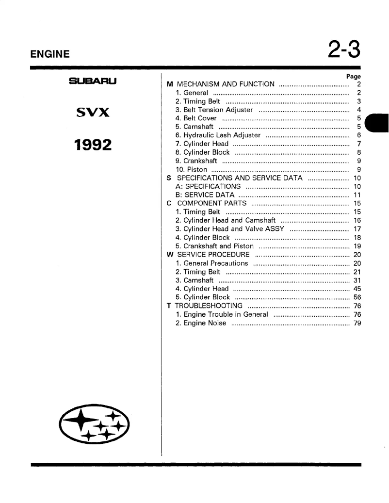 Imagen de la primera página del manual del dispositivo SVX (1992)