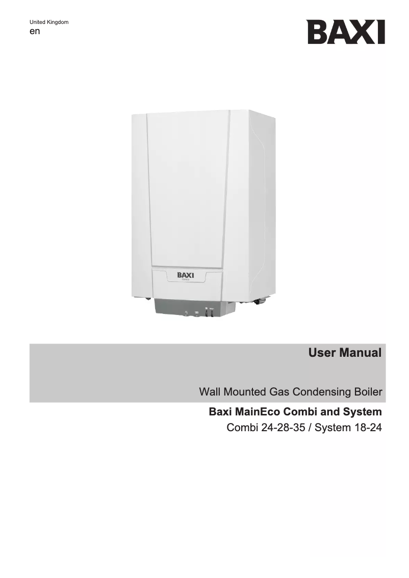 Imagen de la primera página del manual del dispositivo MainEco Combi 35