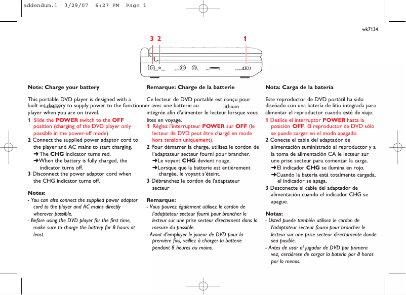 Imagen de la primera página del manual del dispositivo PET716
