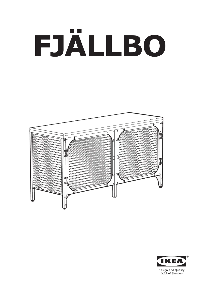 Imagen de la primera página del manual del dispositivo FJÄLLBO 705.013.10