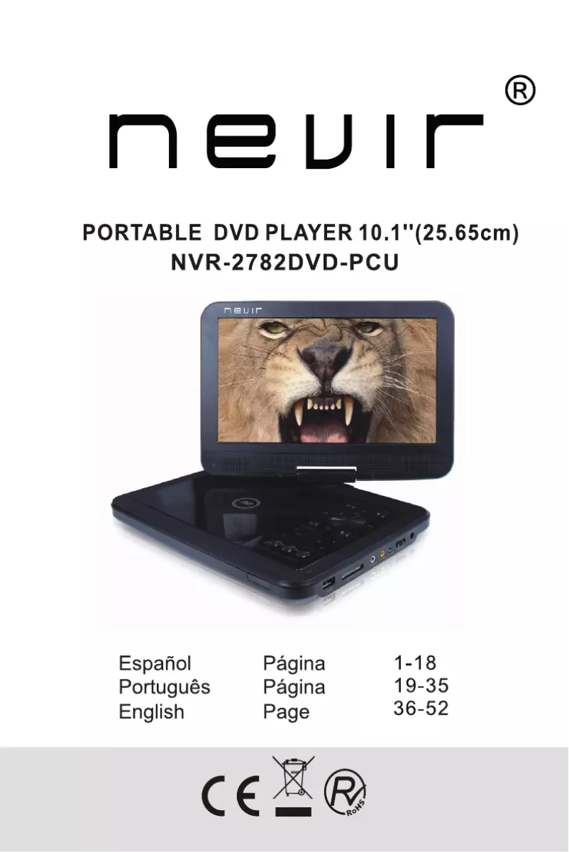 Imagen de la primera página del manual del dispositivo NVR-2782DVD-PCU