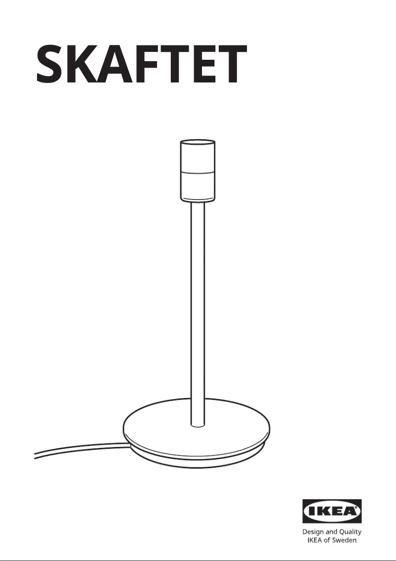 Página 1 del manual Manual de usuario Ikea SKAFTET 504.054.42