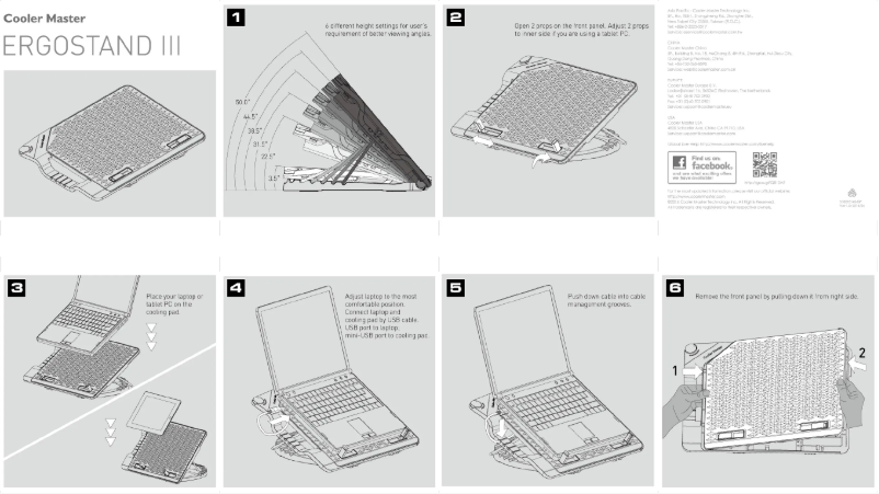 Imagen de la primera página del manual del dispositivo Ergostand III