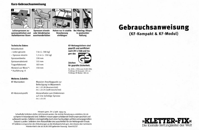 Imagen de la primera página del manual del dispositivo KF-N