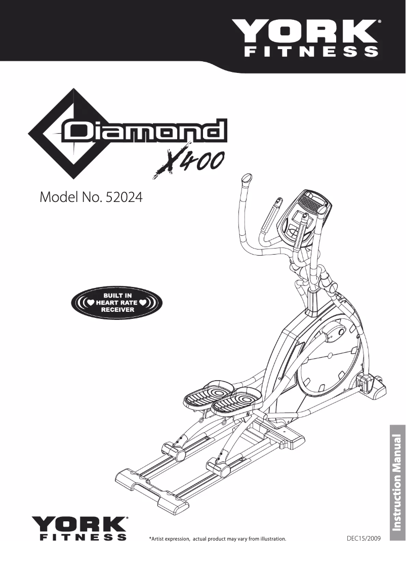 Página nº 1 - Manual de usuario York Fitness Diamond X400