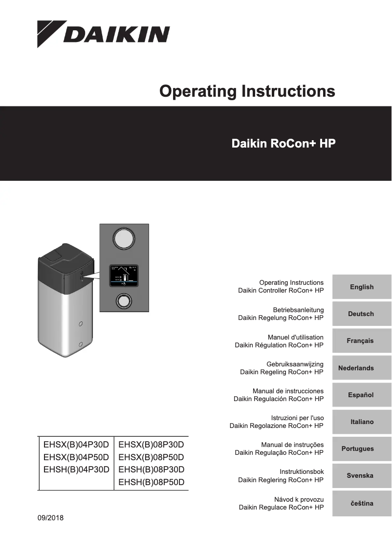 Página nº 1 - Manual de usuario Daikin Altherma 3 R ECH₂O