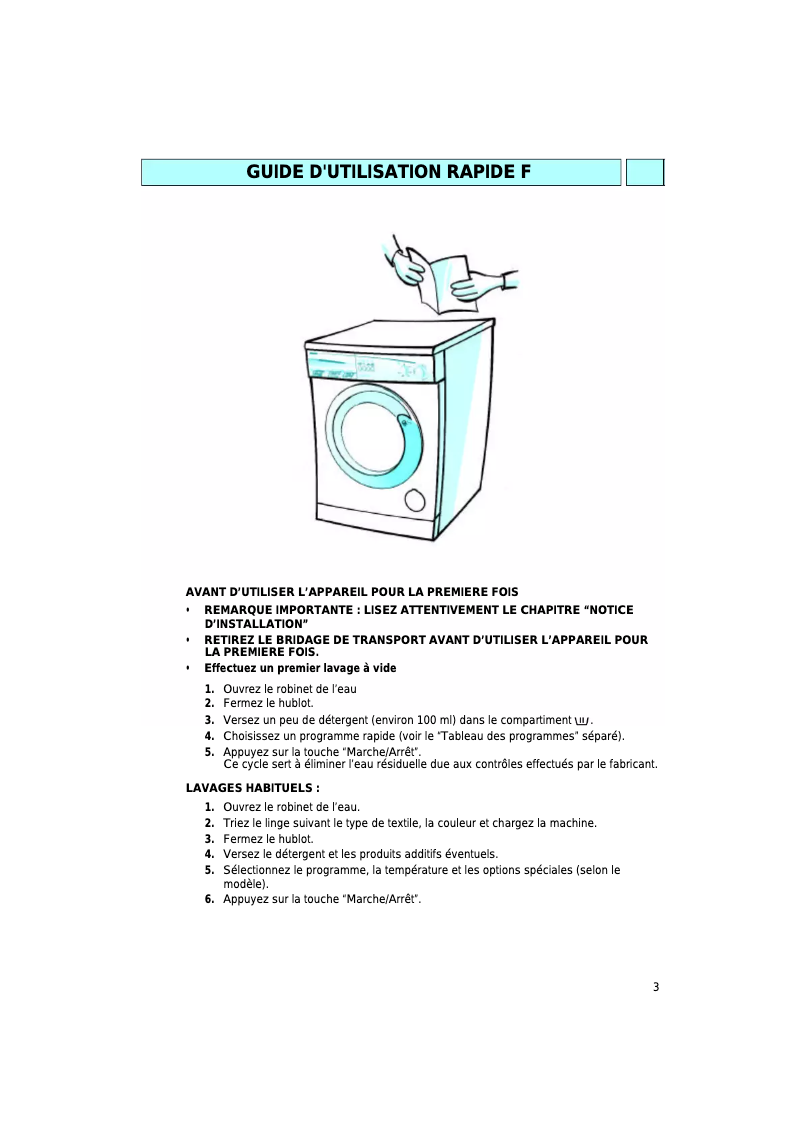 Imagen de la primera página del manual del dispositivo MIA 6000