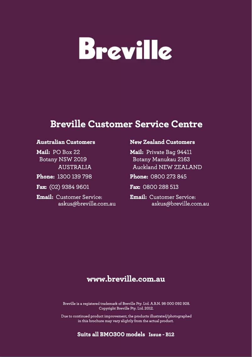 Imagen de la primera página del manual del dispositivo the Quick & Easy BMO300