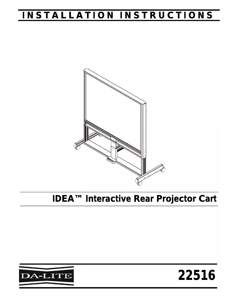 Imagen de la primera página del manual del dispositivo IDEA Cart