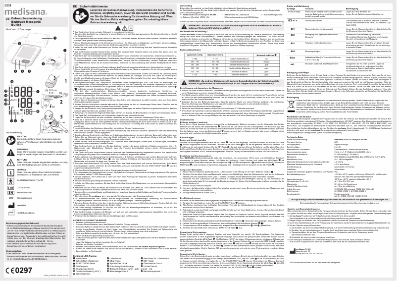 Imagen de la primera página del manual del dispositivo BU 565