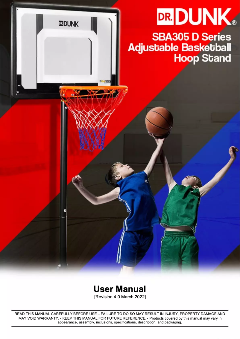 Imagen de la primera página del manual del dispositivo SBA305 D