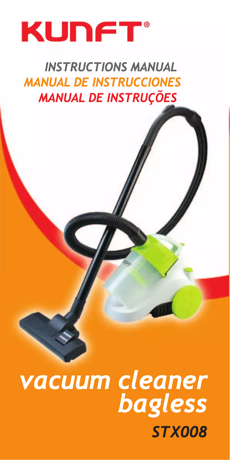 Imagen de la primera página del manual del dispositivo STX008