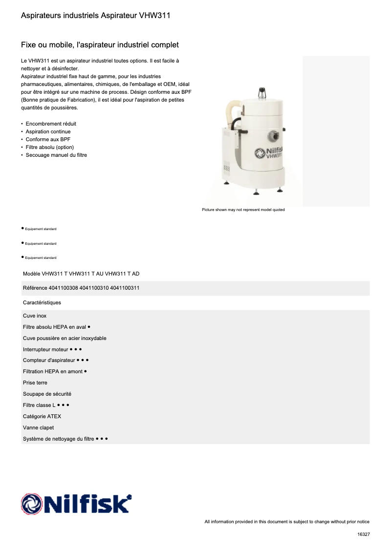 Imagen de la primera página del manual del dispositivo VHW311