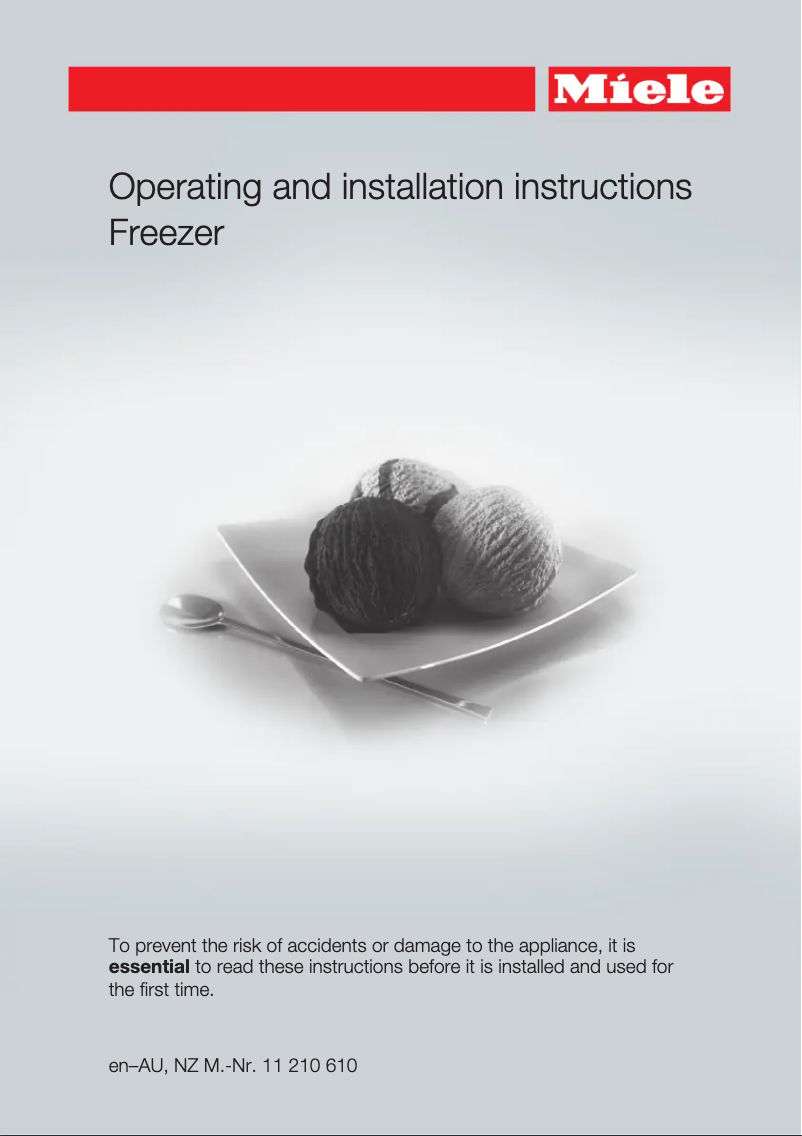 Página 1 del manual Ficha técnica Miele FN 28262 WS