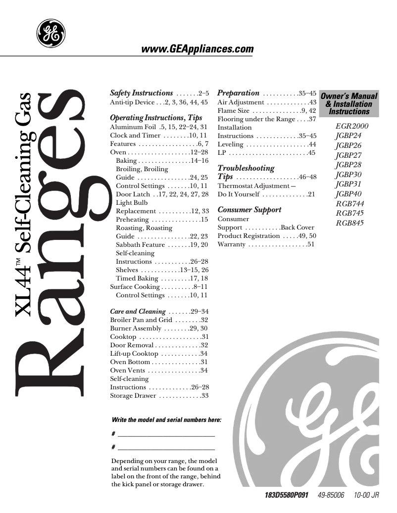 Imagen de la primera página del manual del dispositivo RGB744BEAAD