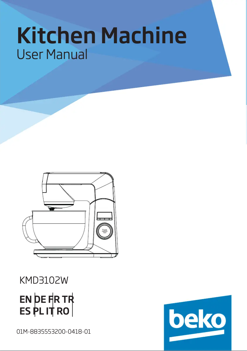 Página 1 del manual Manual de usuario Beko KMD3102W