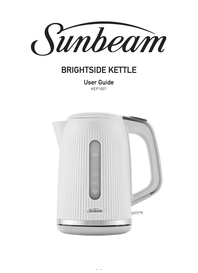 Página 1 del manual Manual de usuario Sunbeam Brightside KEP1007
