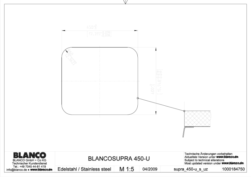 Página 1 del manual Manual de usuario BLANCO SUPRA 450-UB