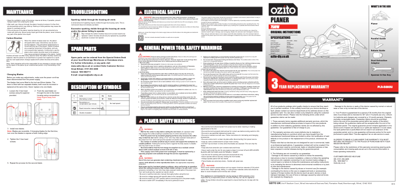 Página nº 1 - Manual de usuario Ozito PLR-5000U