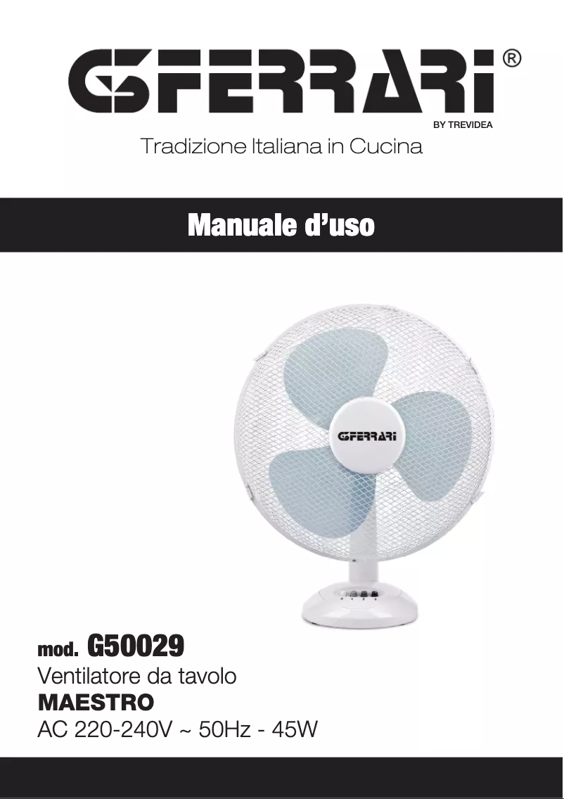 Página 1 del manual Manual de usuario G3 Ferrari Maestro G50029