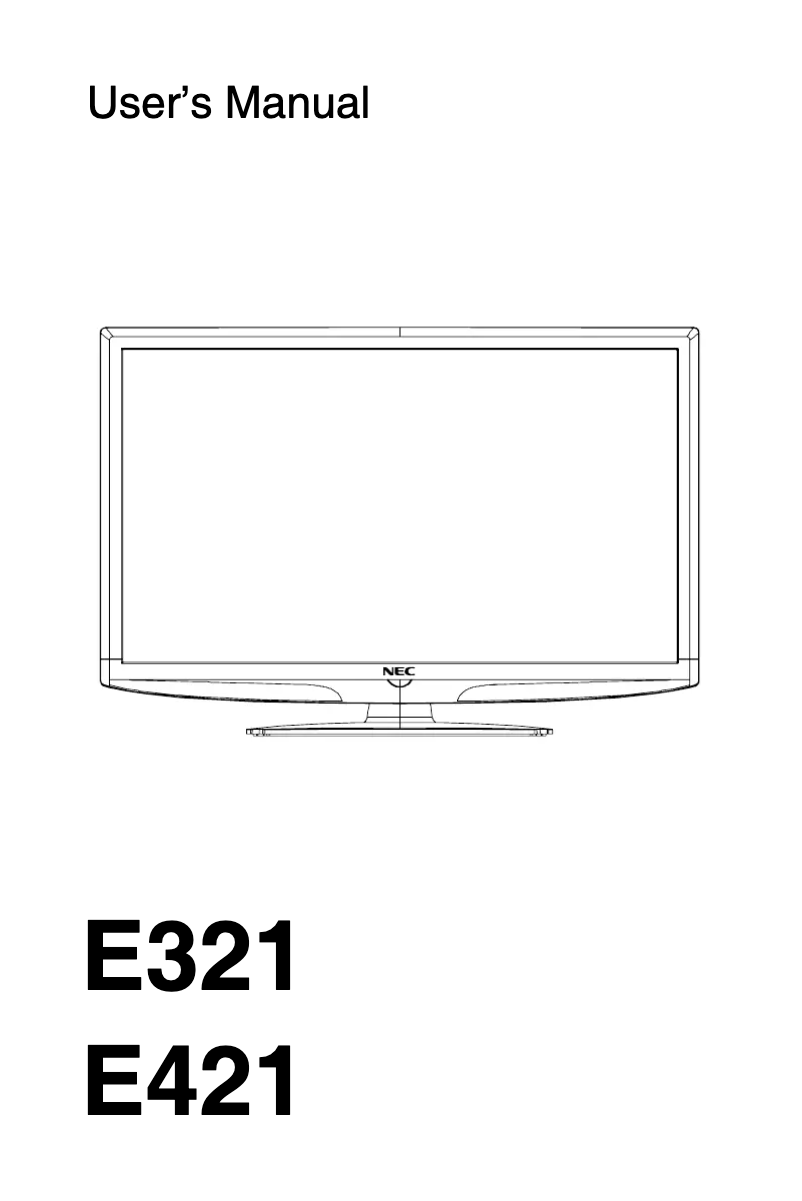 Imagen de la primera página del manual del dispositivo E321
