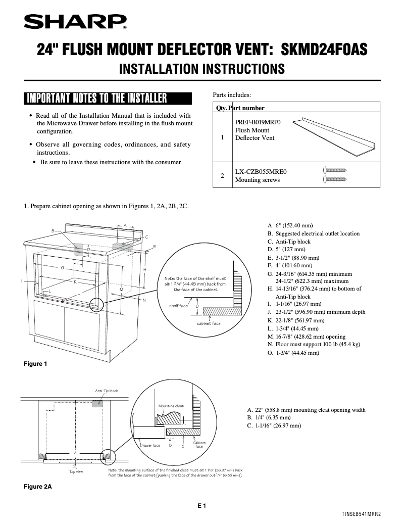 Imagen de la primera página del manual del dispositivo SKMD30F0AS