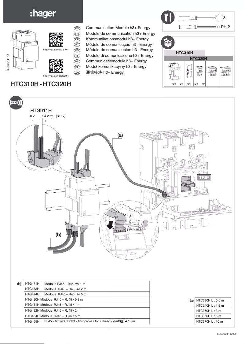 Imagen de la primera página del manual del dispositivo HTG474H
