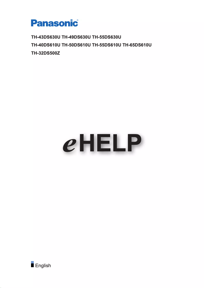 Imagen de la primera página del manual del dispositivo TH-40DS610U