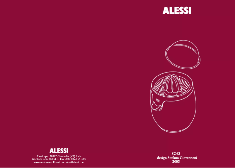 Imagen de la primera página del manual del dispositivo SG63