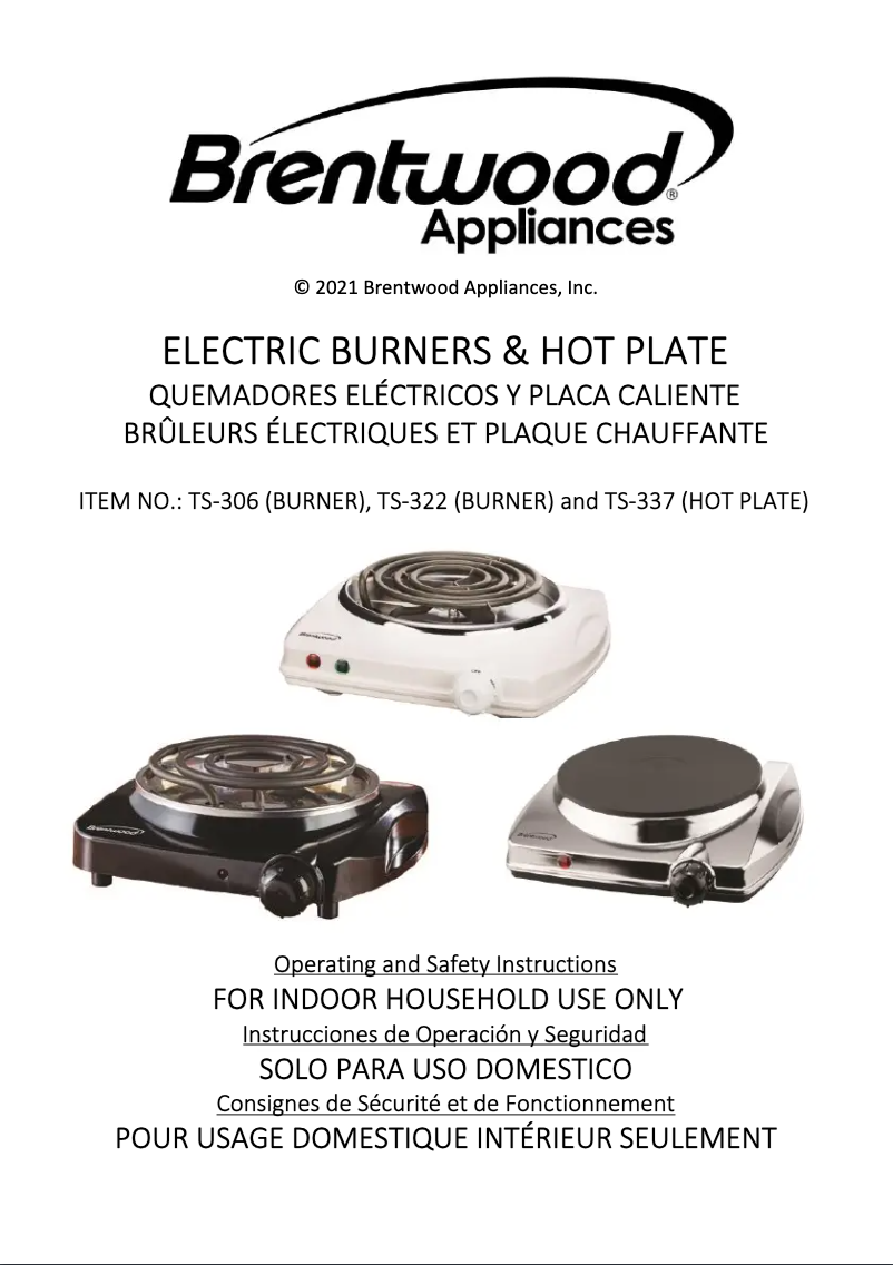 Imagen de la primera página del manual del dispositivo TS-322