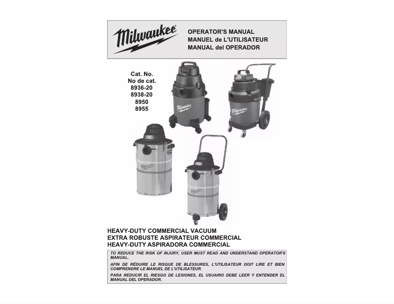 Imagen de la primera página del manual del dispositivo 8950