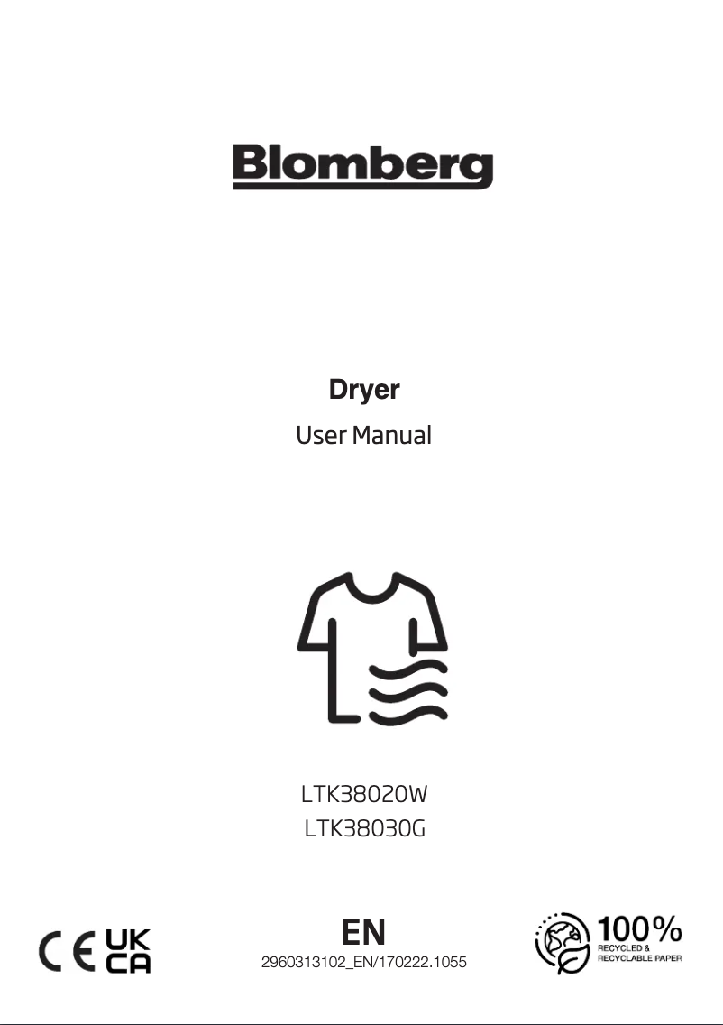 Página 1 del manual Manual de instrucciones Blomberg LTK38020W