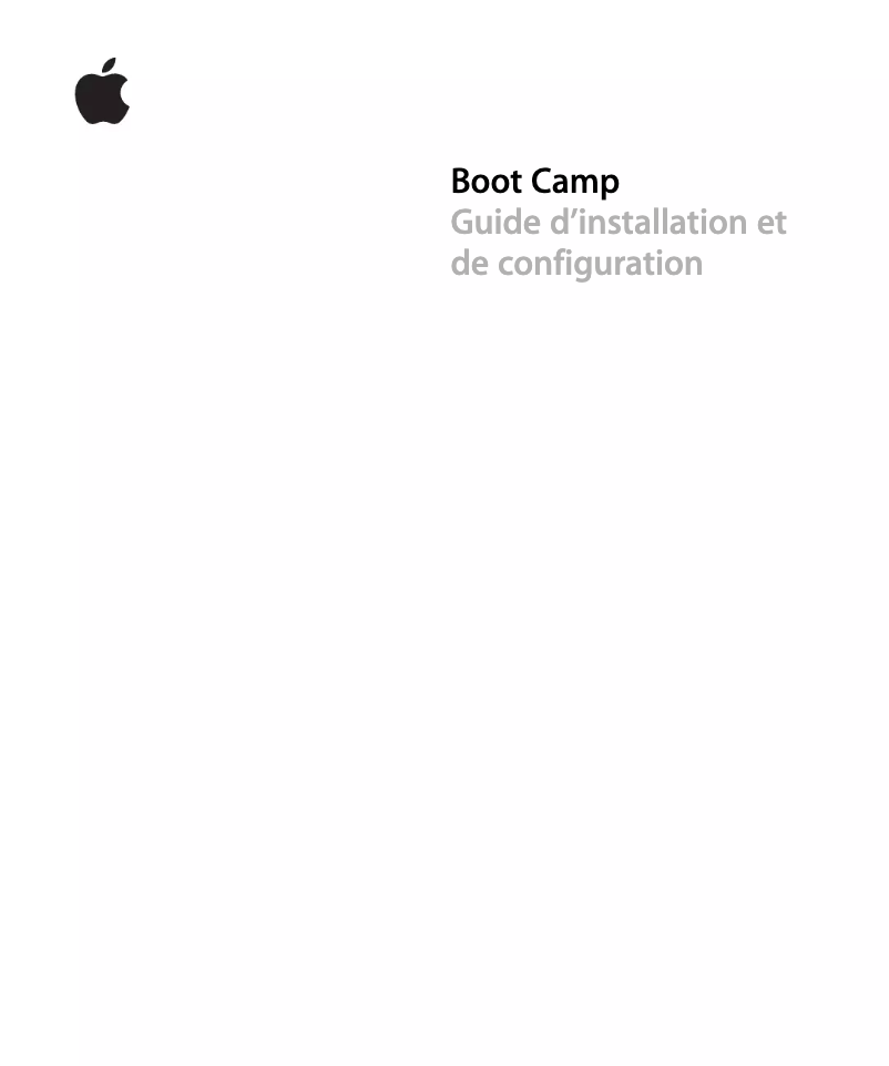 Página 1 del manual Manual de usuario Apple Boot Camp