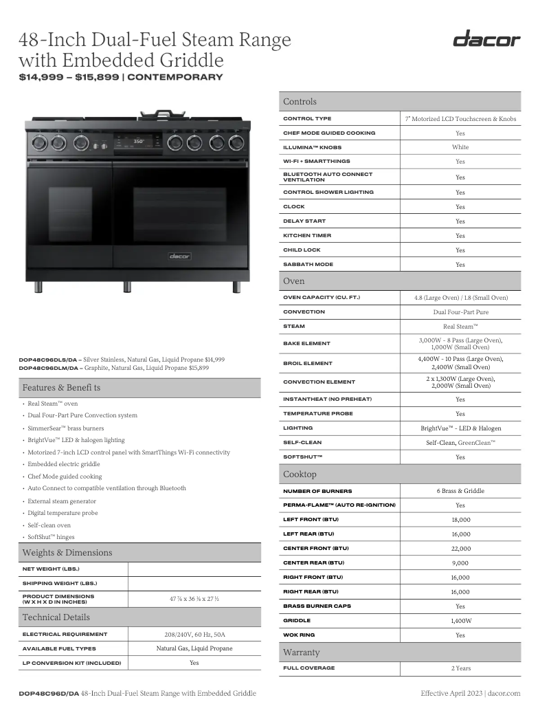 Imagen de la primera página del manual del dispositivo DOP48C96DLS