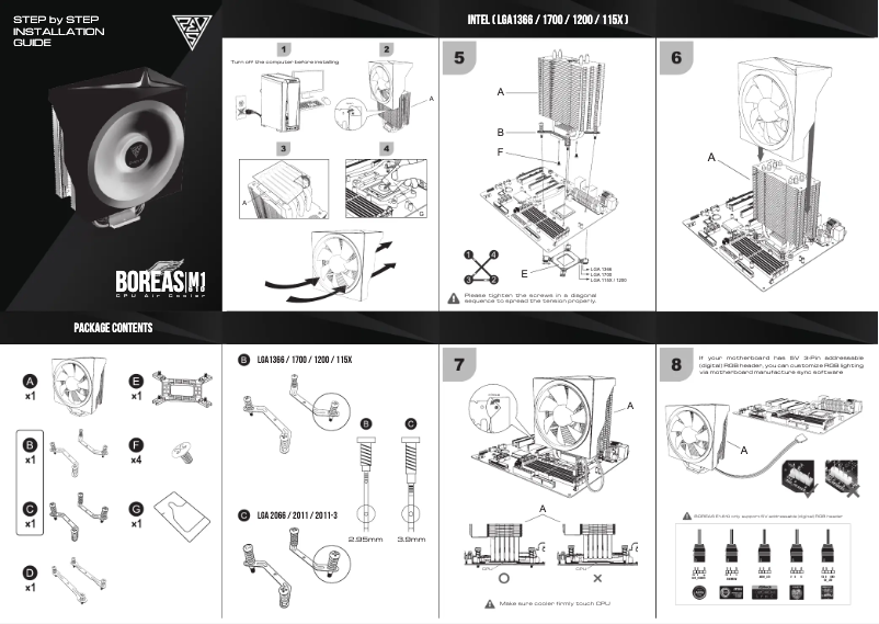 Imagen de la primera página del manual del dispositivo Boreas M1-610