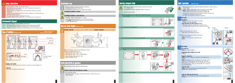 Imagen de la primera página del manual del dispositivo WM12S425GC