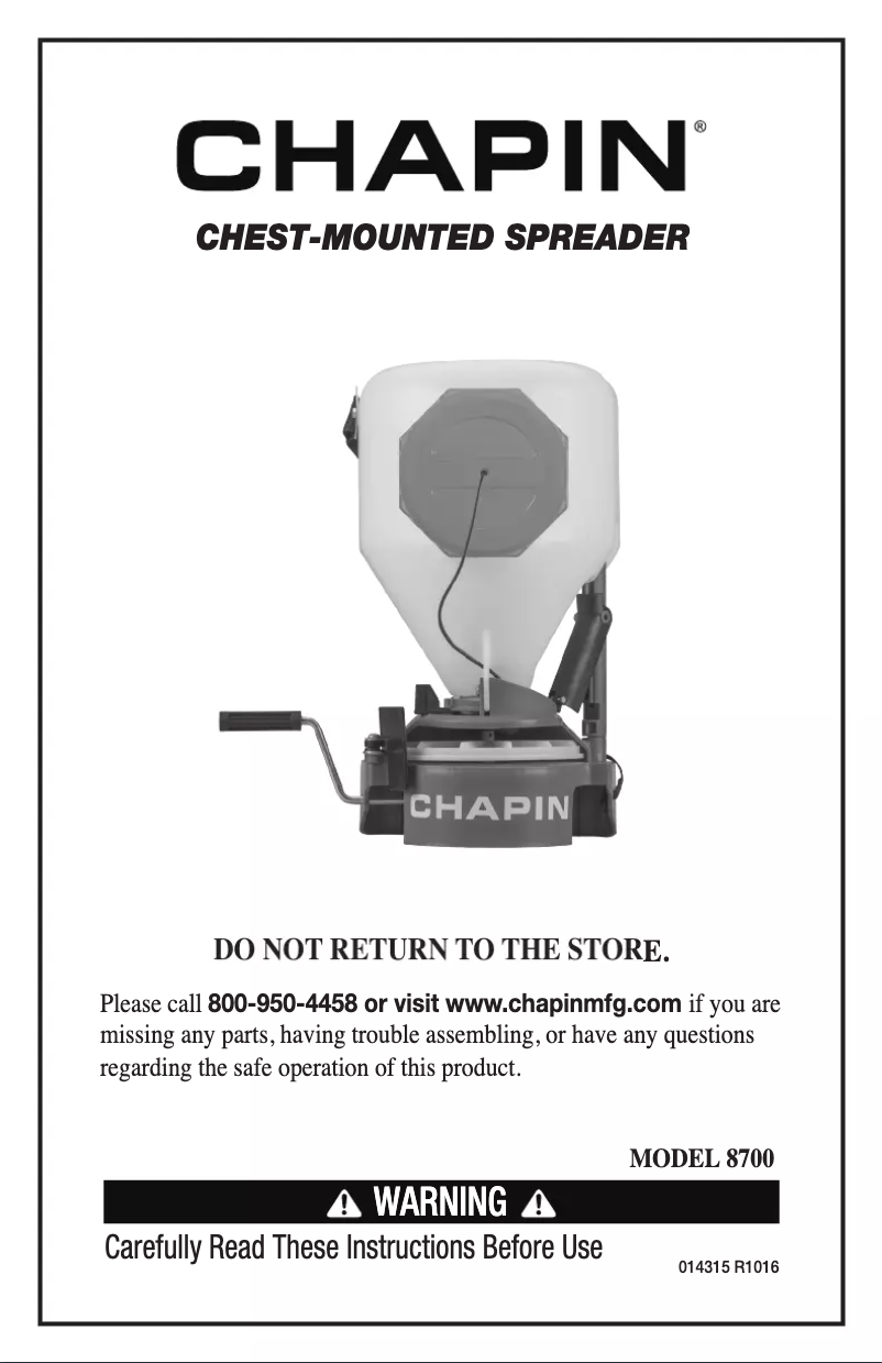 Imagen de la primera página del manual del dispositivo 8700a