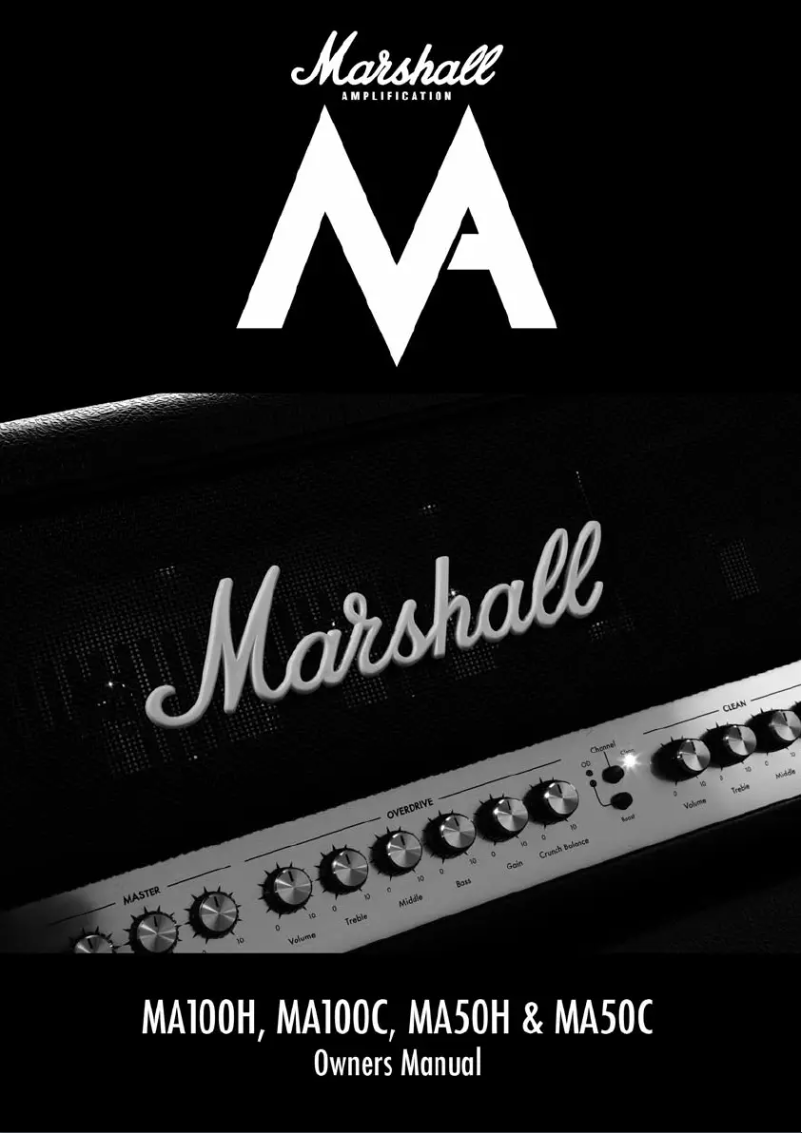 Página nº 1 - Manual de usuario Marshall MA100H