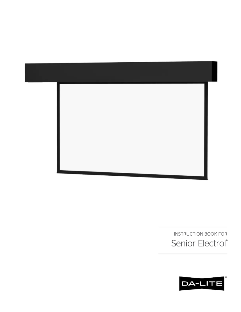 Imagen de la primera página del manual del dispositivo Senior Electrol