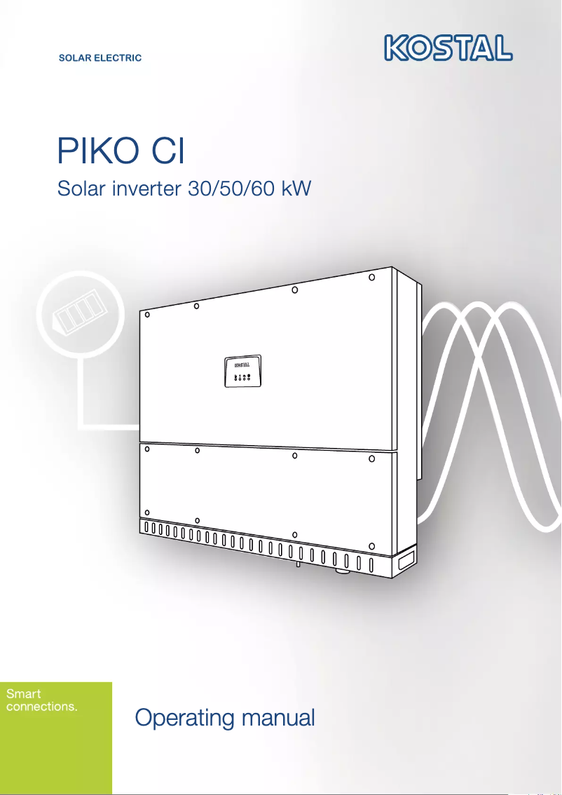 Página 1 del manual Manual de usuario Kostal Piko CI 50