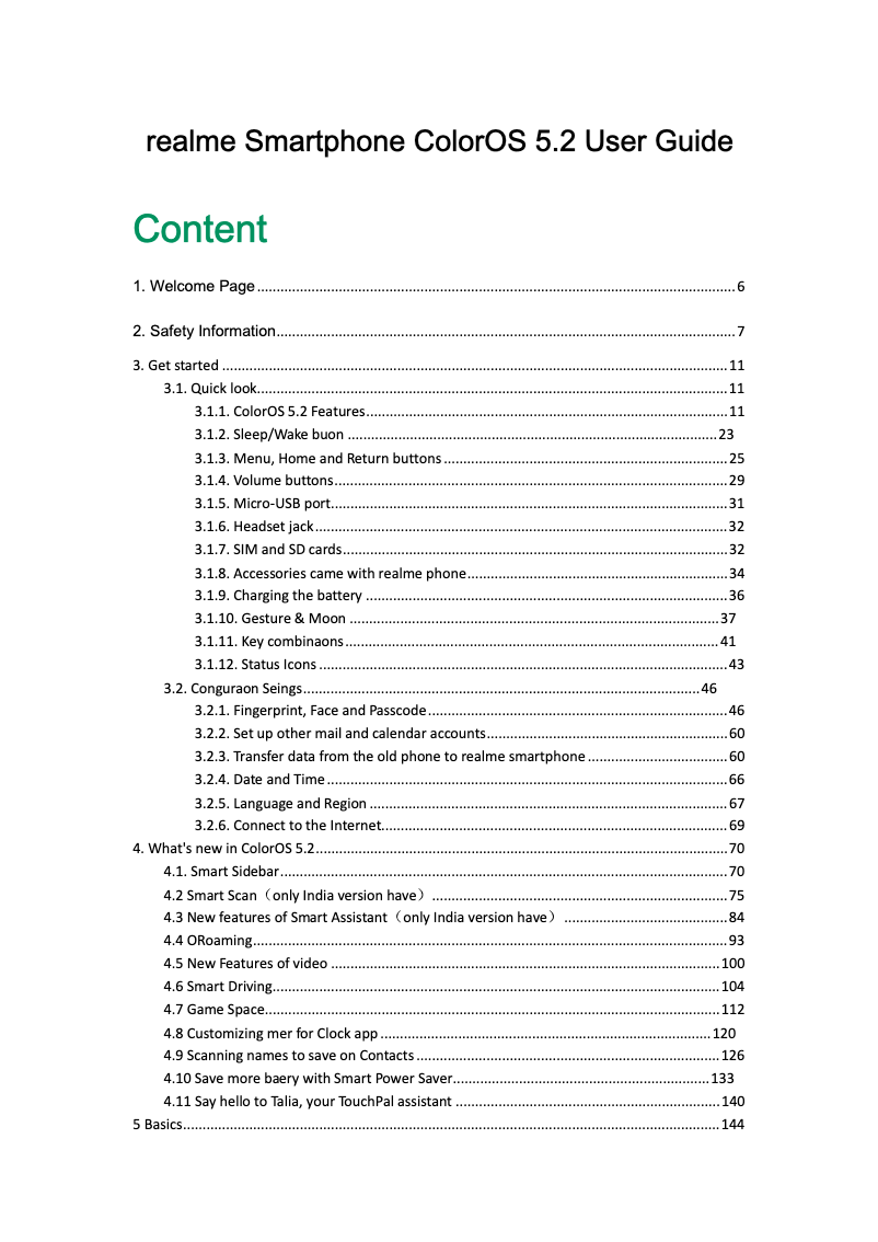 Imagen de la primera página del manual del dispositivo Q2 Pro